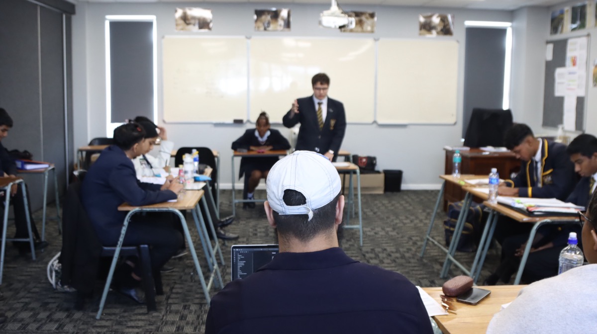 An Arché Africa coach leading a classroom workshop